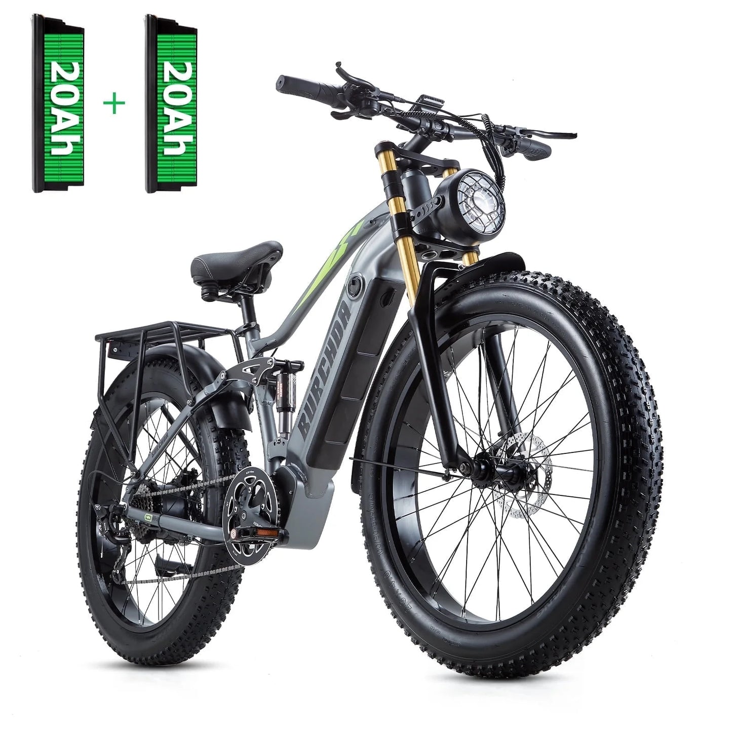 Electric Bike for Adults 26'', 1000W UL2849 48V 40Ah Removable Battery,Fat Tire Ebike up to 30MPH off Road Beach Snow Electric Bicycles Full Suspension & Dual Hydraulic Disc Brakes E-Mountain Bike