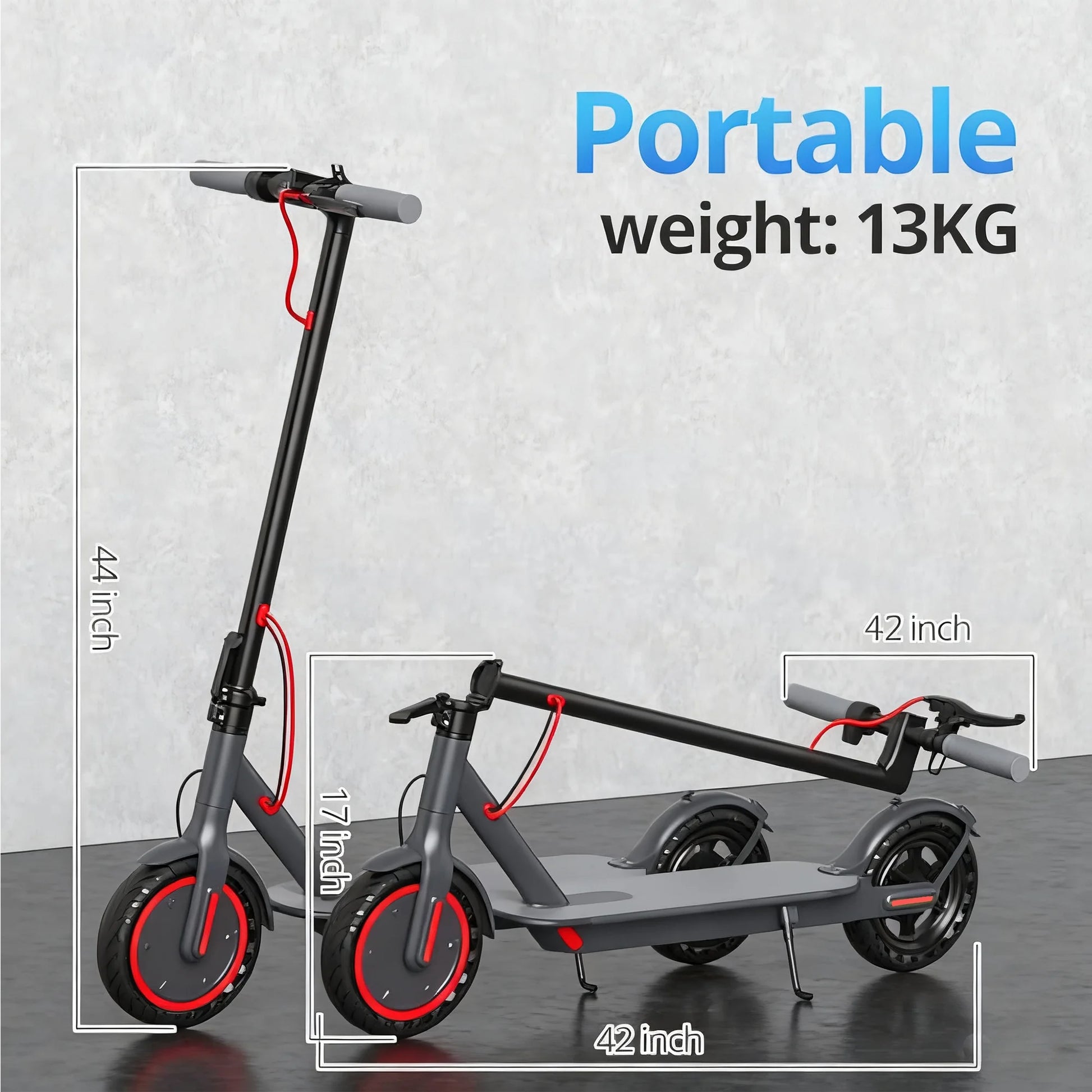J078 Electric Scooter for Men and Women 8.5" Solid Tire 19Mph Power by 350W Motor Max 21 Mile Range Folding Commuting E Scooter