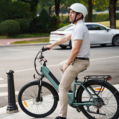 MF25 Electric Bikes for Adults, 1000W Peak Motor, up to 70 Miles, 48V 10.4Ah Built-In Battery, 25 MPH Electric Cruiser Bicycle, 26" 7-Speed Ebikes with Suspension