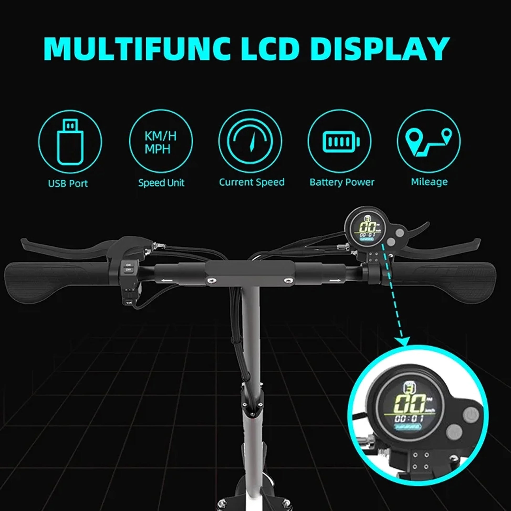 Electric Scooter with Seat for Adults,35 MPH MAX Speed ,1200W Foldable Escooter, 10 Inch Street Tire,Ul2272