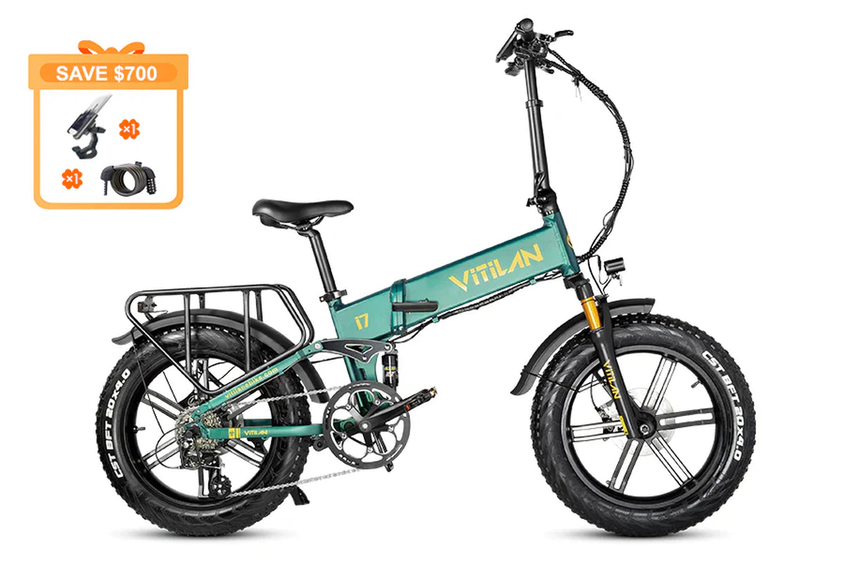 I7Pro Folding Full Suspension Electric Bike