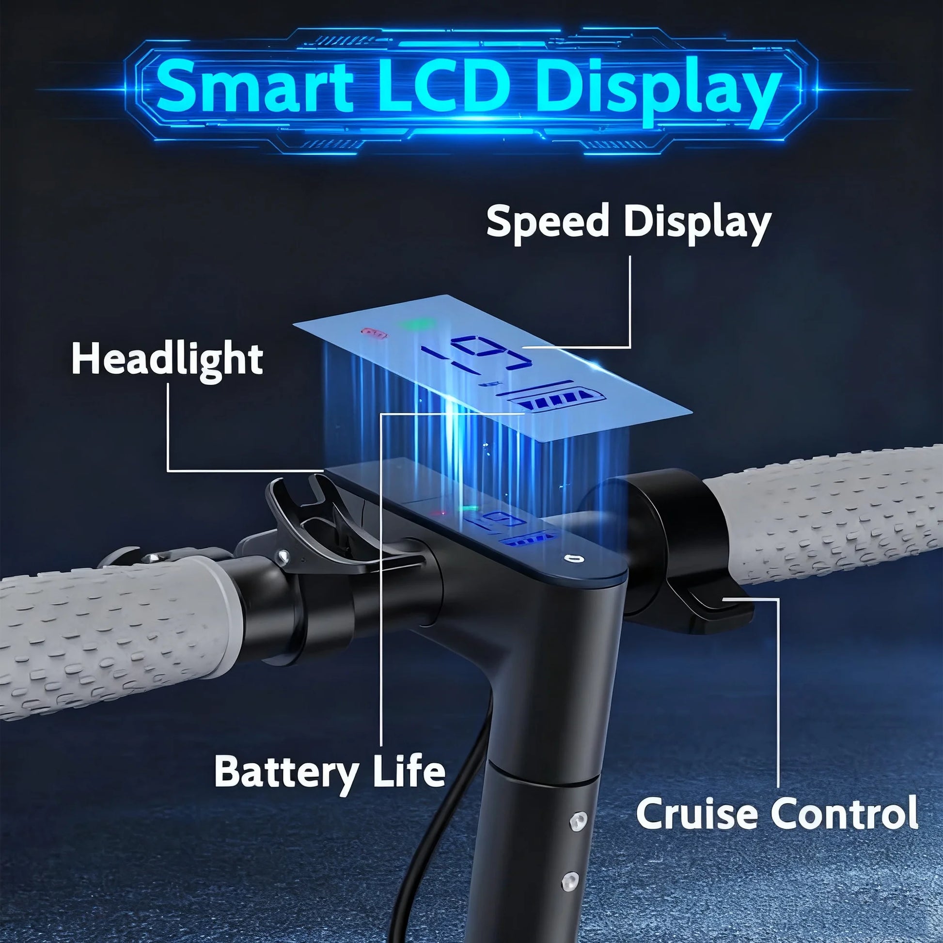 J078 Electric Scooter for Men and Women 8.5" Solid Tire 19Mph Power by 350W Motor Max 21 Mile Range Folding Commuting E Scooter