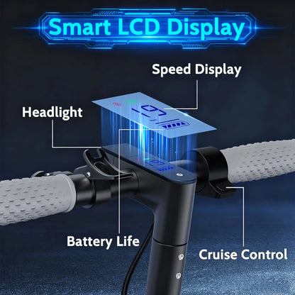 J078 Electric Scooter for Men and Women 8.5" Solid Tire 19Mph Power by 350W Motor Max 21 Mile Range Folding Commuting E Scooter